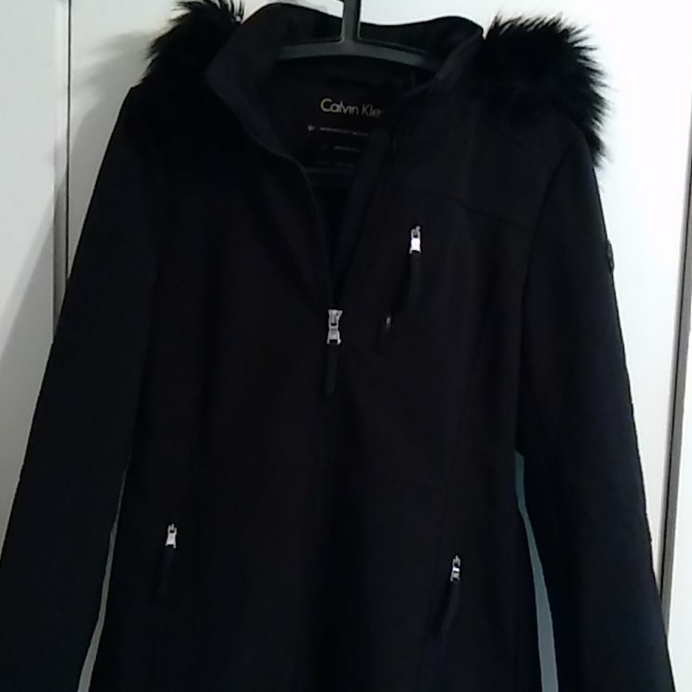 My sister's black Calvin Klein jacket SZ S $22👀❤